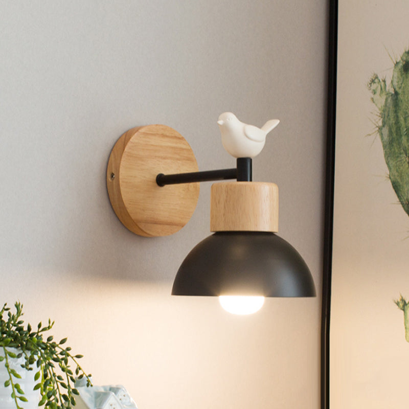 NordicDome Metal Wooden Wall Lamp | Wall Lamp | LED | Metal | Elegant Wall Illumination