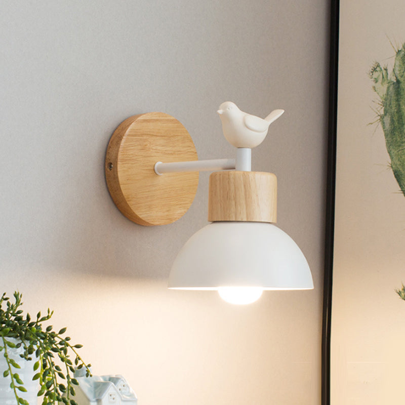 NordicDome Metal Wooden Wall Lamp | Wall Lamp | LED | Metal | Elegant Wall Illumination