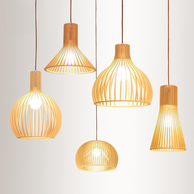 Asian Bamboo Pendant Lamp | Lighting | LED | 110V-120V | Premium Lighting Solution