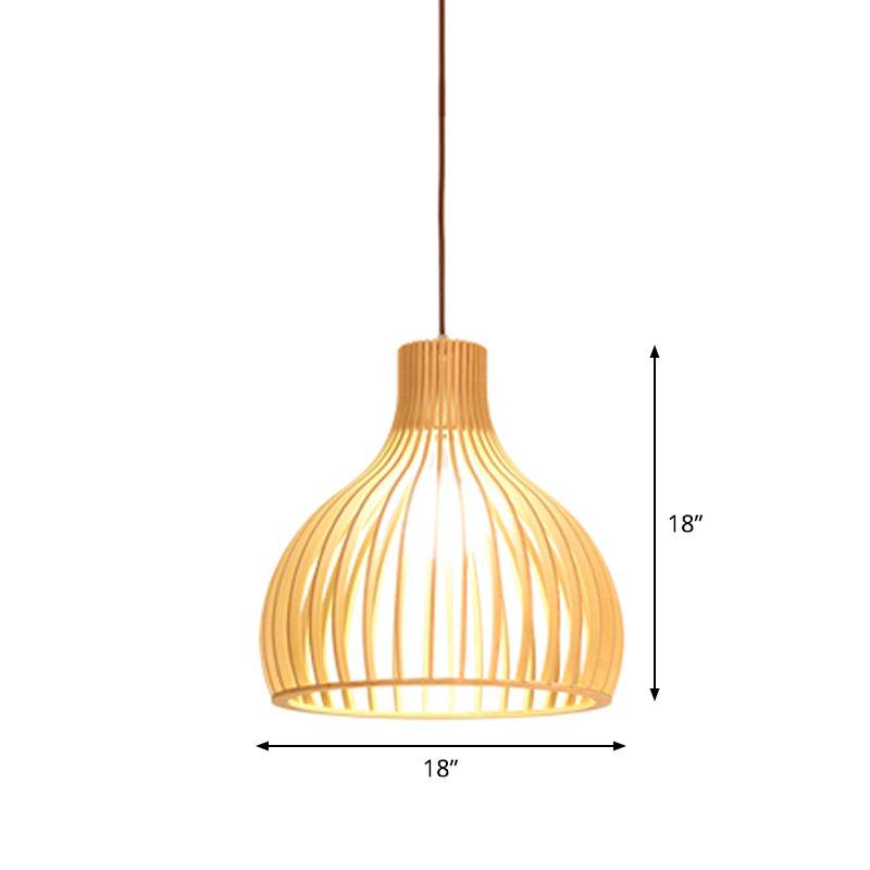 Asian Bamboo Pendant Lamp | Lighting | LED | 110V-120V | Premium Lighting Solution