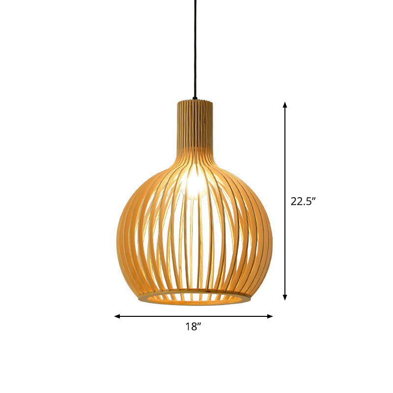 Asian Bamboo Pendant Lamp | Lighting | LED | 110V-120V | Premium Lighting Solution