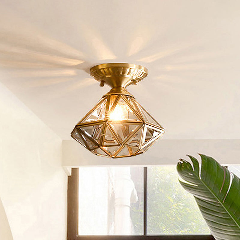 Star-shaped Brass Ceiling Lamp Traditional | Lighting | LED | brass/glass | Premium Lighting Solution