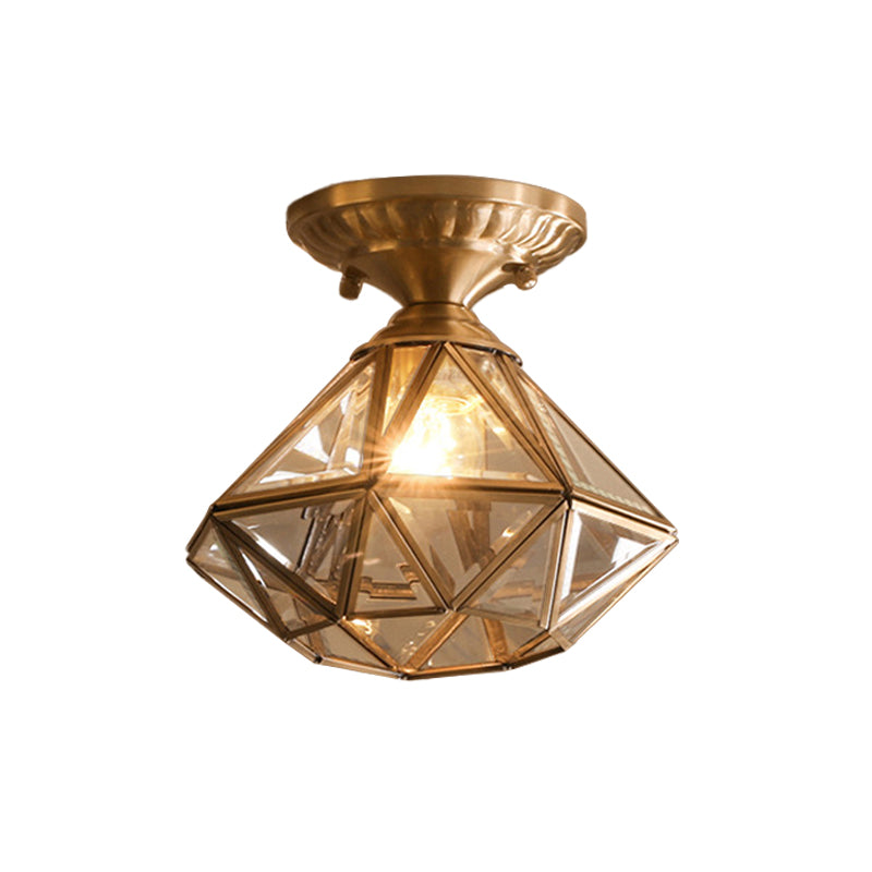 Star-shaped Brass Ceiling Lamp Traditional | Lighting | LED | brass/glass | Premium Lighting Solution