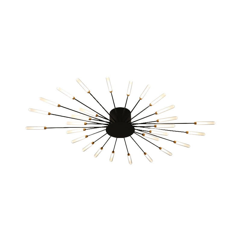 Modern Ceiling Lamp Black/Gold Burst | Lighting | LED | metal | 110V-120V | Premium Lighting Solution