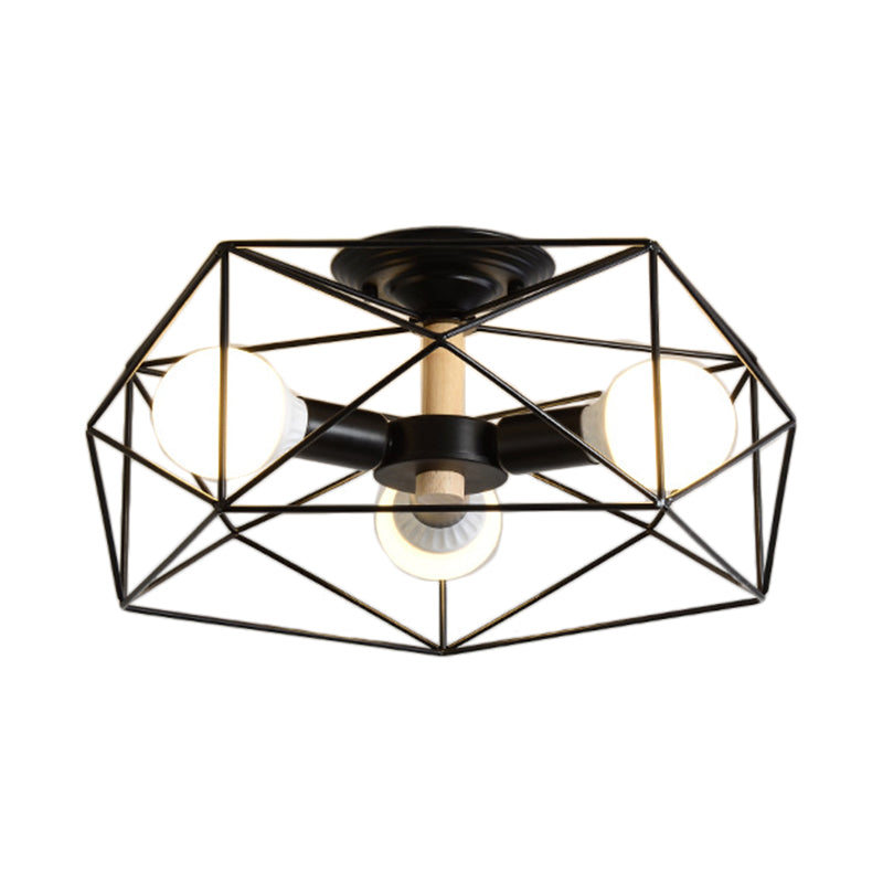 GeoLight Geometric Semi-Flush Ceiling Lamp | Lighting | LED | metal | 110V-120V | Premium Lighting Solution