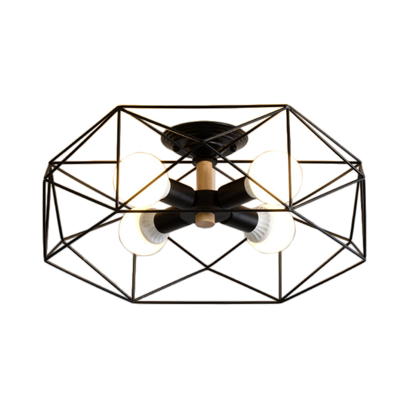 GeoLight Geometric Semi-Flush Ceiling Lamp | Lighting | LED | metal | 110V-120V | Premium Lighting Solution