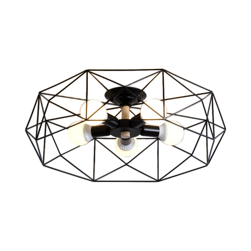 GeoLight Geometric Semi-Flush Ceiling Lamp | Lighting | LED | metal | 110V-120V | Premium Lighting Solution