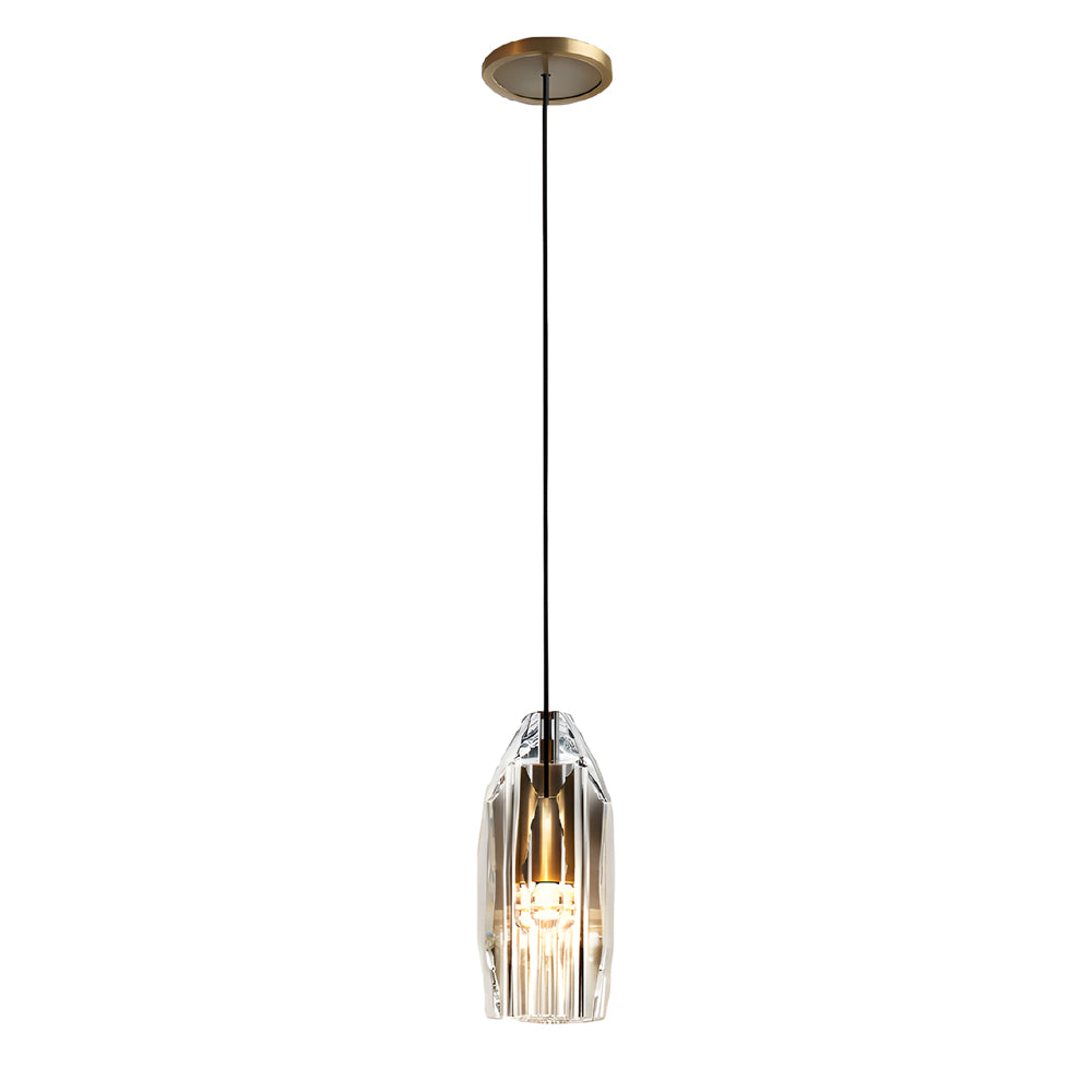 Geometric Hanging Lamp Crystal | Lighting | LED | brass | 12W | 110V | Premium Lighting Solution