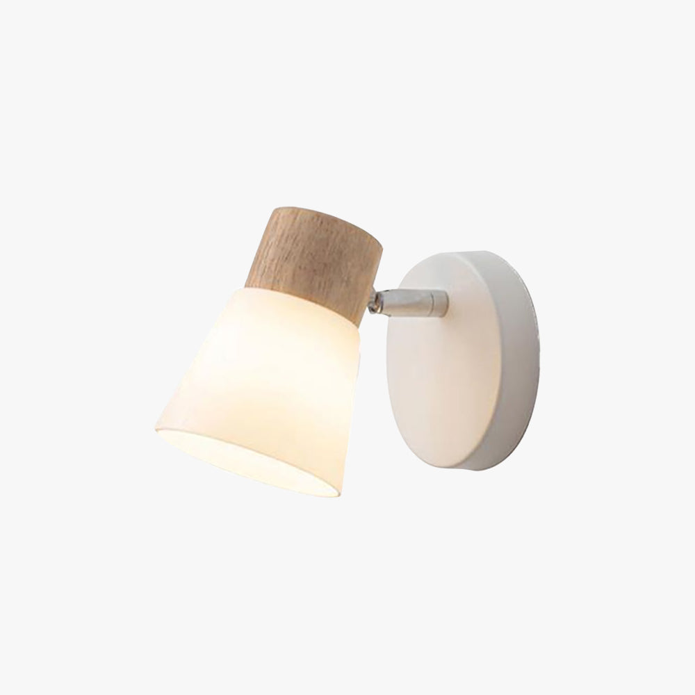 Ozawa Nordic Wall Lamp Wood/Glass | Wall Lamp | Led | glass/wood | 110V - 240V | Elegant Wall Illumination
