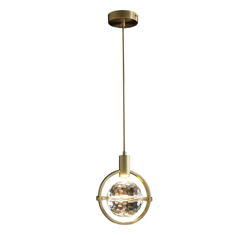 Modern Ring Crystal Hanging Lamp | Lighting | LED | copper/metal | 5W | 100-240V | Premium Lighting Solution