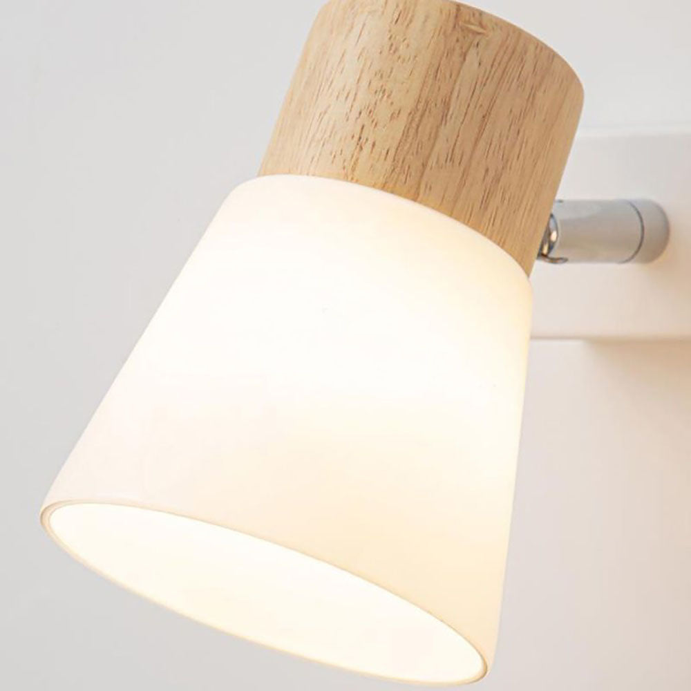 Ozawa Nordic Wall Lamp Wood/Glass | Wall Lamp | Led | glass/wood | 110V - 240V | Elegant Wall Illumination