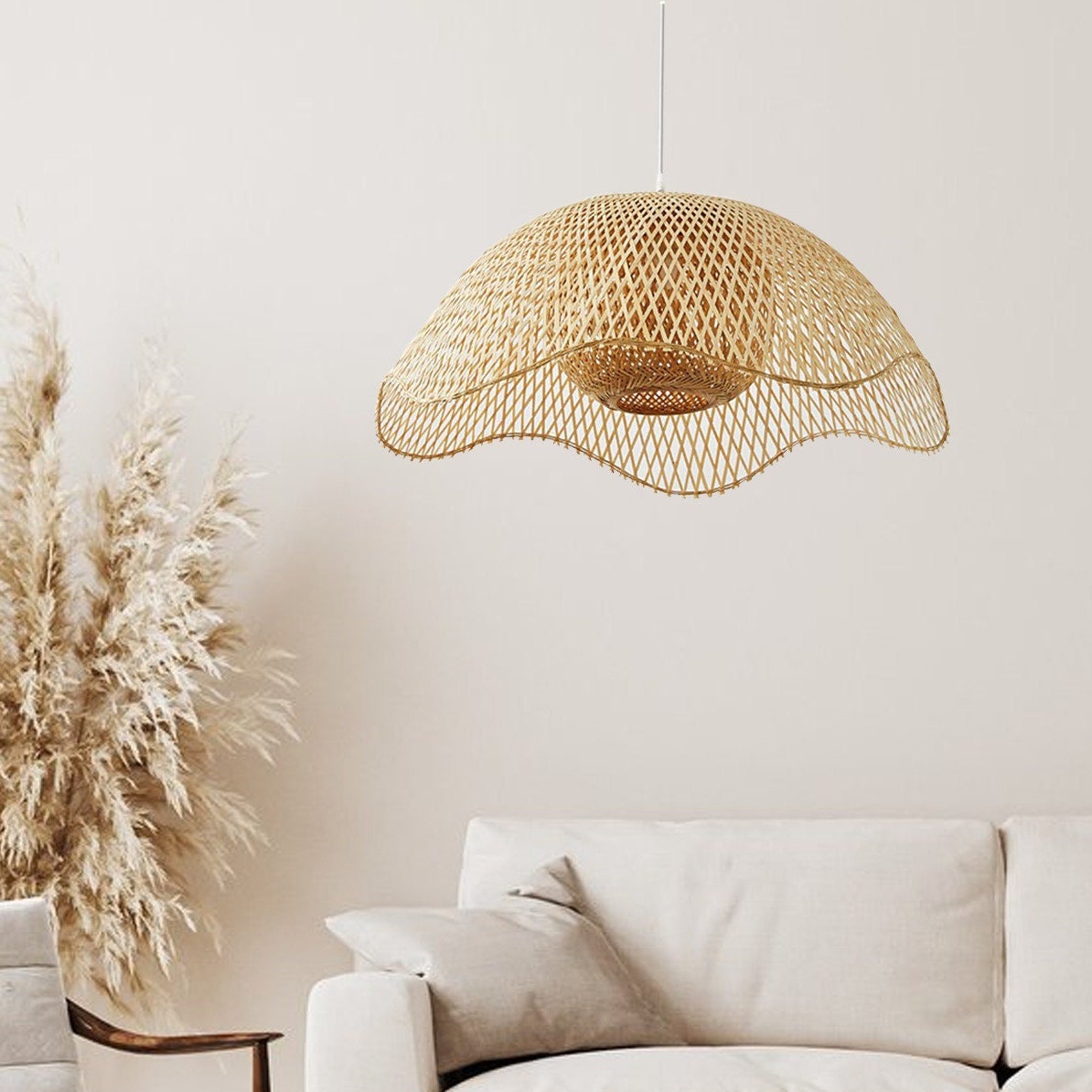 Handmade Bamboo Hanging Lamp | Lighting | bamboo | 40W | Premium Lighting Solution