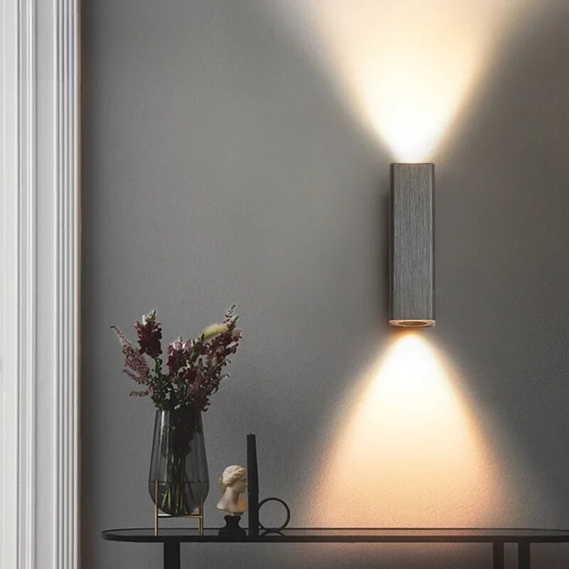 GlowLuxe Modern Wall Lamp Bedroom | Wall Lamp | Led | Aluminum/Acrylic | 85-265V | Elegant Wall Illumination