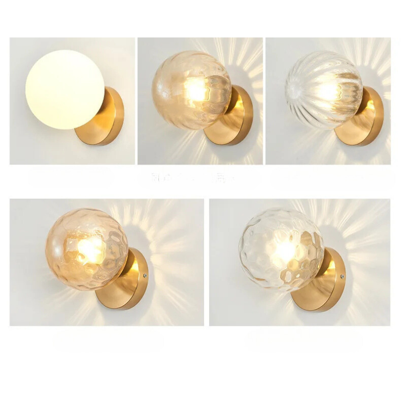 GoldLicht Modern Gold Wall Lamp | Wall Lamp | Led | glass/metal | 220V | Elegant Wall Illumination