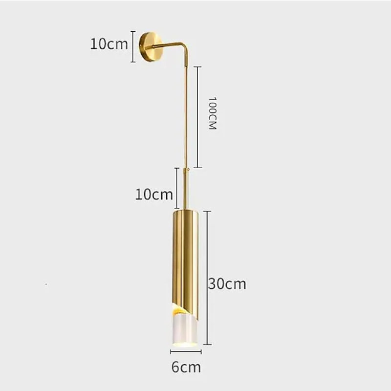 Elegant Wall Lamp Gold/Black Bedroom | Wall Lamp | Led | metal | 5W | 110V - 20V - 240V | Elegant Wall Illumination