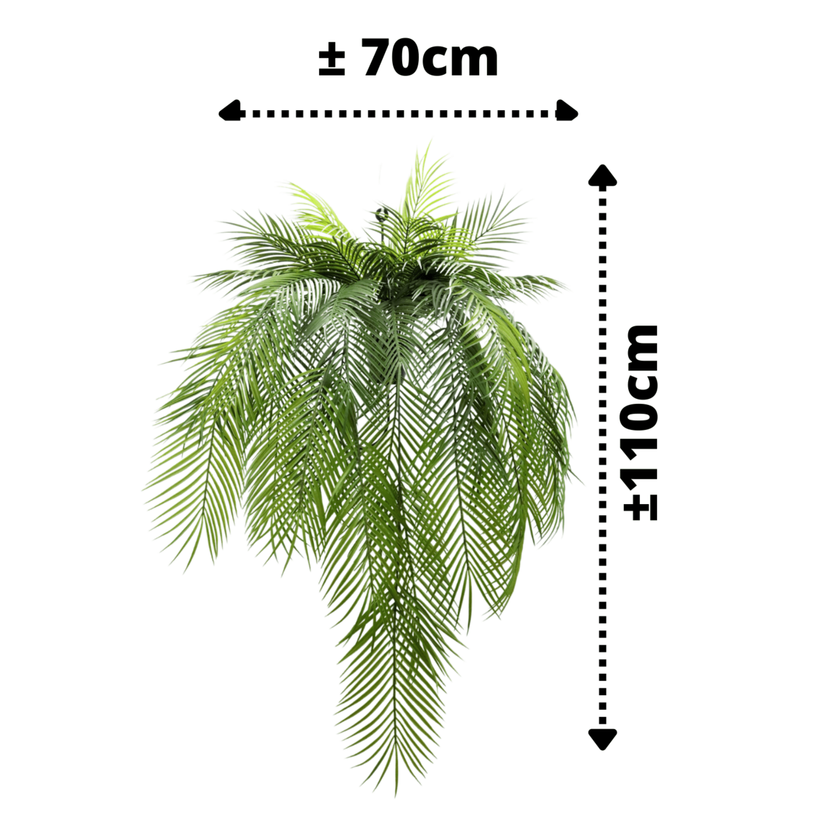 Artificial Palm Hanging Plant 110cm Fill | Decorative Item | Elegant Home Decor