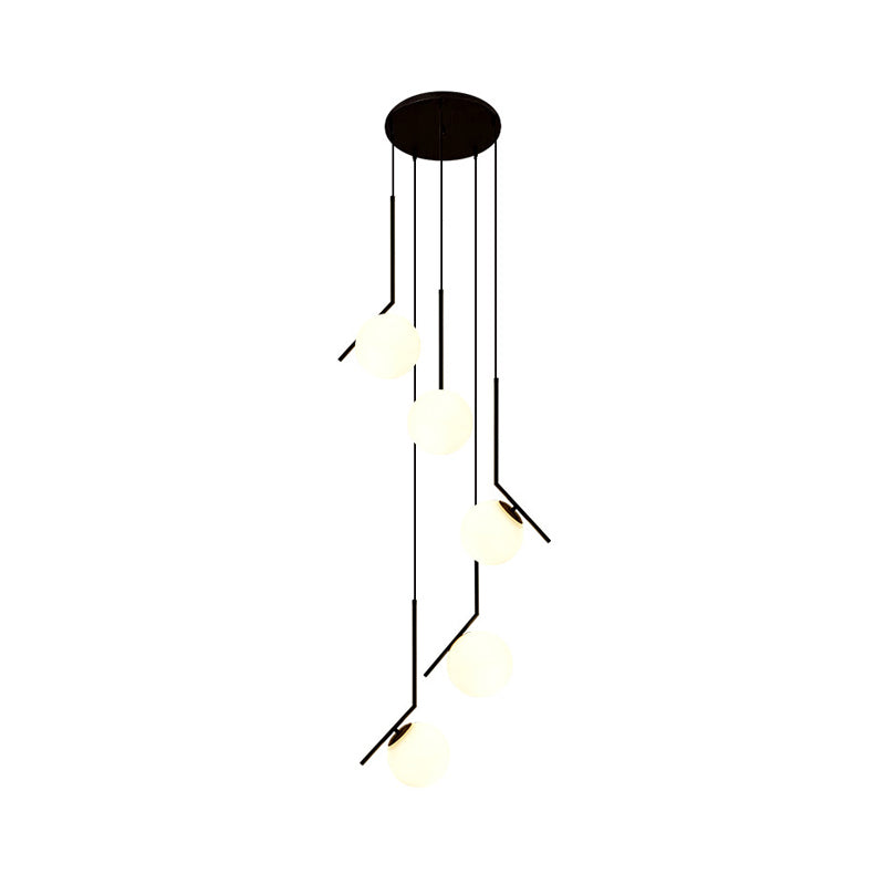 Multi Light Chandelier Modern Black | Ceiling Light | LED | glass/metal | Modern Ceiling Lighting