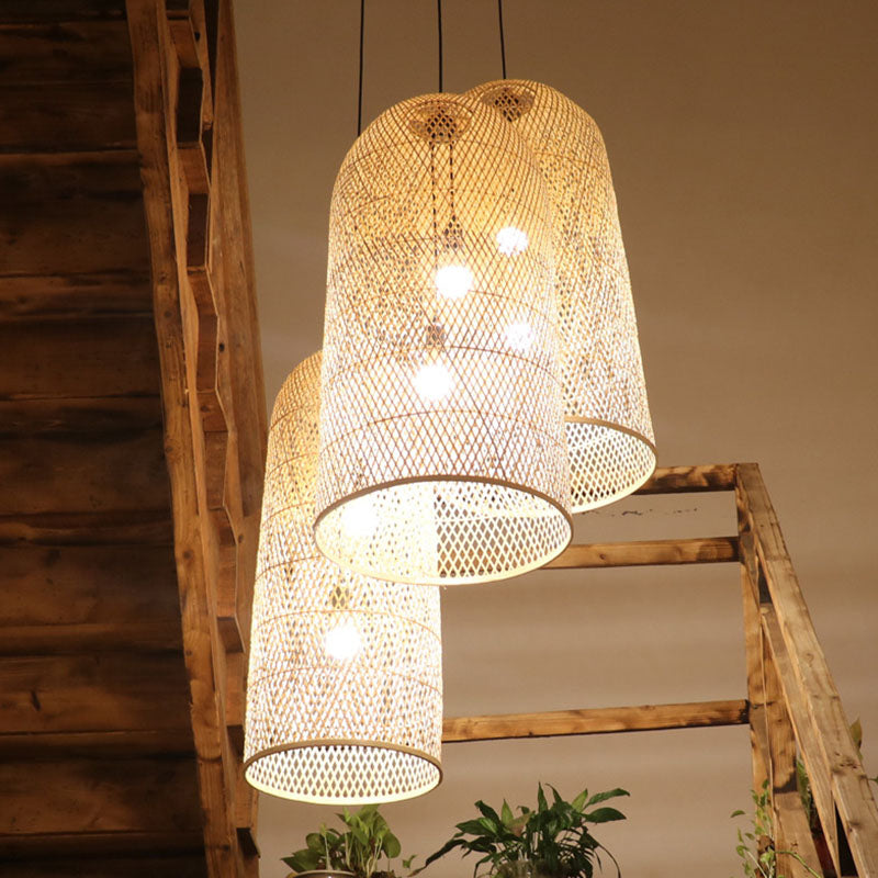 Elegant Bamboo Hanging Lamp Asian | Lighting | bamboo/rattan/wood | Premium Lighting Solution