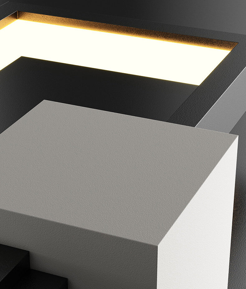 LumiSil Minimalist square frame wall | Wall Lamp | Led | iron | 6W | 220V | Elegant Wall Illumination