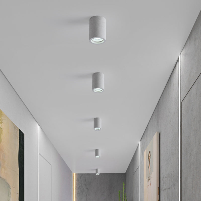 Cement Cylinder Ceiling Lamp Minimalist | Lighting | LED | 110V-120V | Premium Lighting Solution