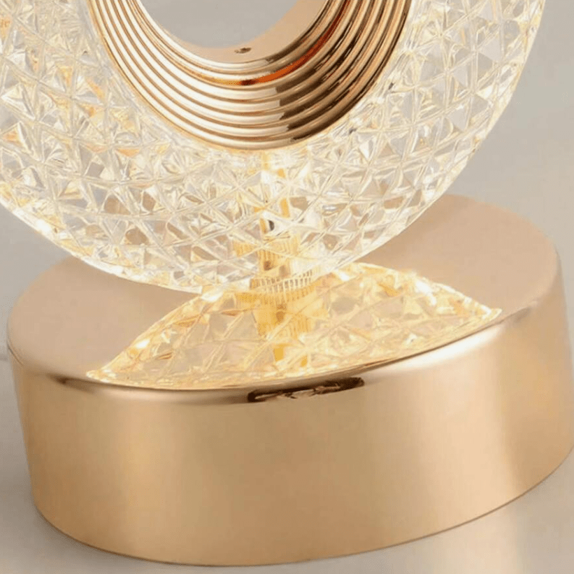 Crystaluxe™ Elegant Table Lamp Dimmable | Table Lamp | LED | metal/Plastic/crystal | 3W | Sleek Table Accent