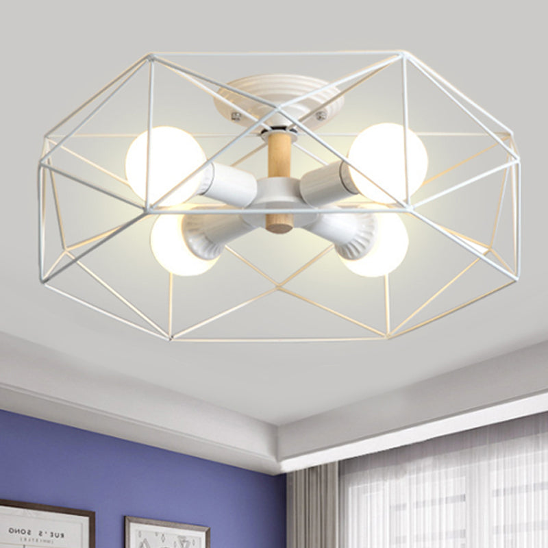GeoLight Geometric Semi-Flush Ceiling Lamp | Lighting | LED | metal | 110V-120V | Premium Lighting Solution