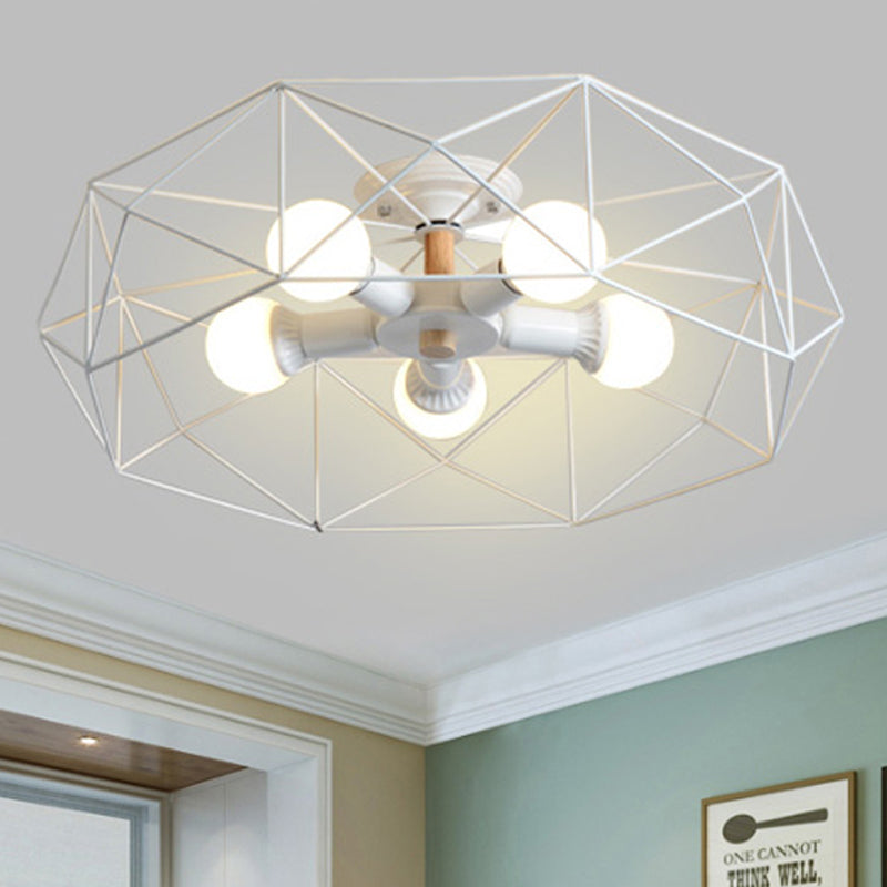GeoLight Geometric Semi-Flush Ceiling Lamp | Lighting | LED | metal | 110V-120V | Premium Lighting Solution