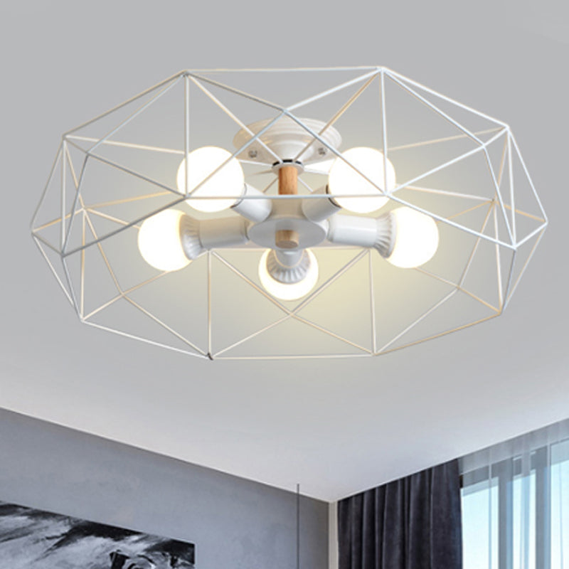 GeoLight Geometric Semi-Flush Ceiling Lamp | Lighting | LED | metal | 110V-120V | Premium Lighting Solution