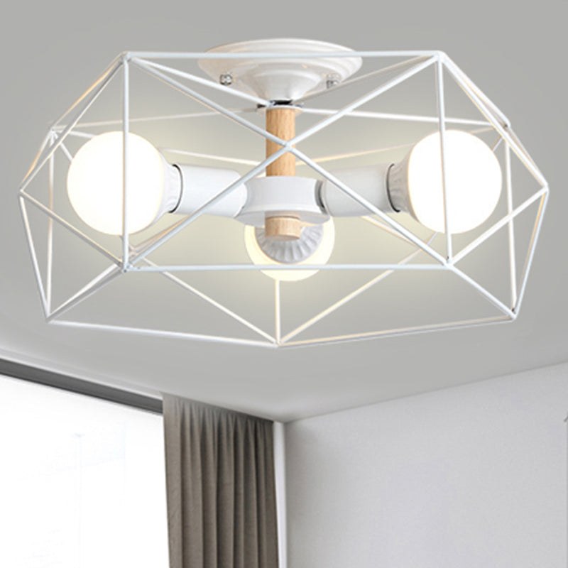GeoLight Geometric Semi-Flush Ceiling Lamp | Lighting | LED | metal | 110V-120V | Premium Lighting Solution