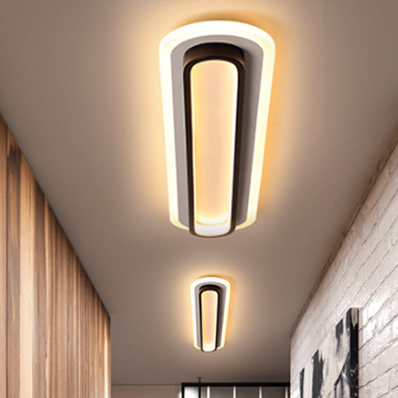Oval Ceiling Lamp Black/White | Lighting | LED | acrylic/metal | Premium Lighting Solution