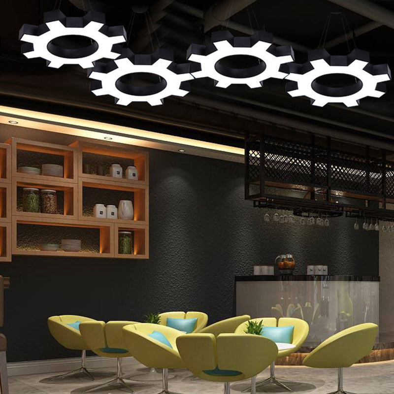Gear Shaped Pendant Light Metallic | Lighting | LED | metal | Premium Lighting Solution