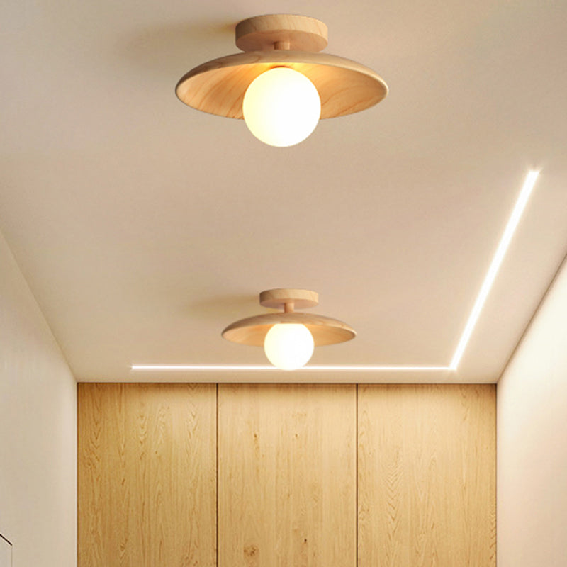 Elegant Wooden Ceiling Lamp 1-Light | Lighting | LED | wood | 110V-120V | Premium Lighting Solution