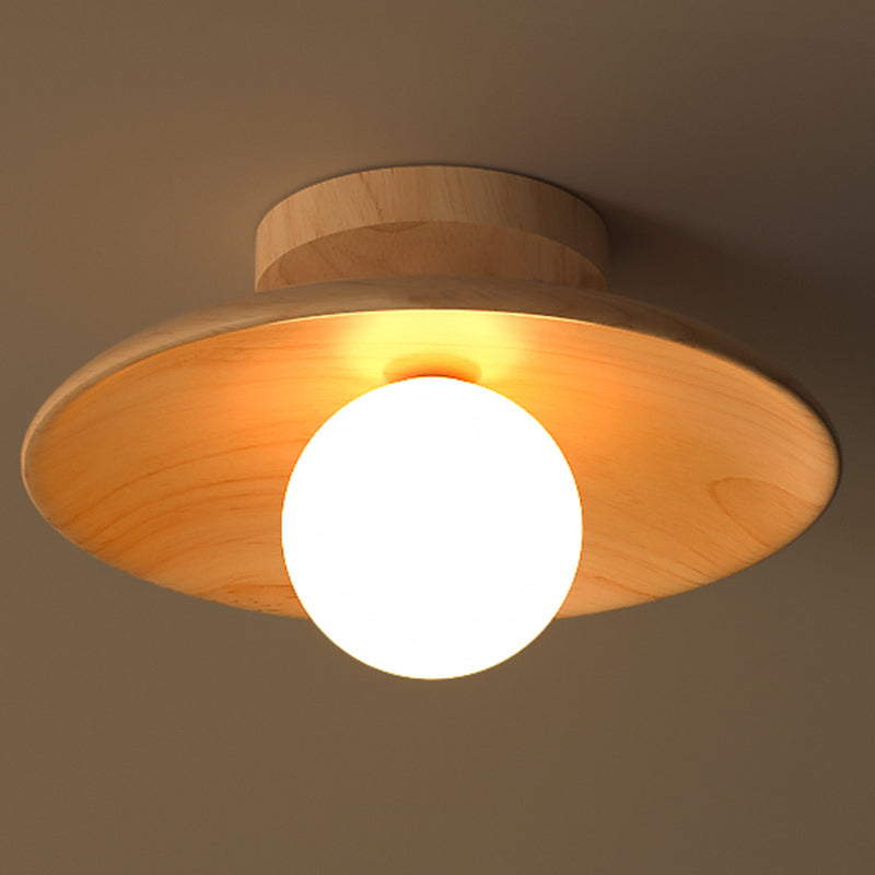 Elegant Wooden Ceiling Lamp 1-Light | Lighting | LED | wood | 110V-120V | Premium Lighting Solution