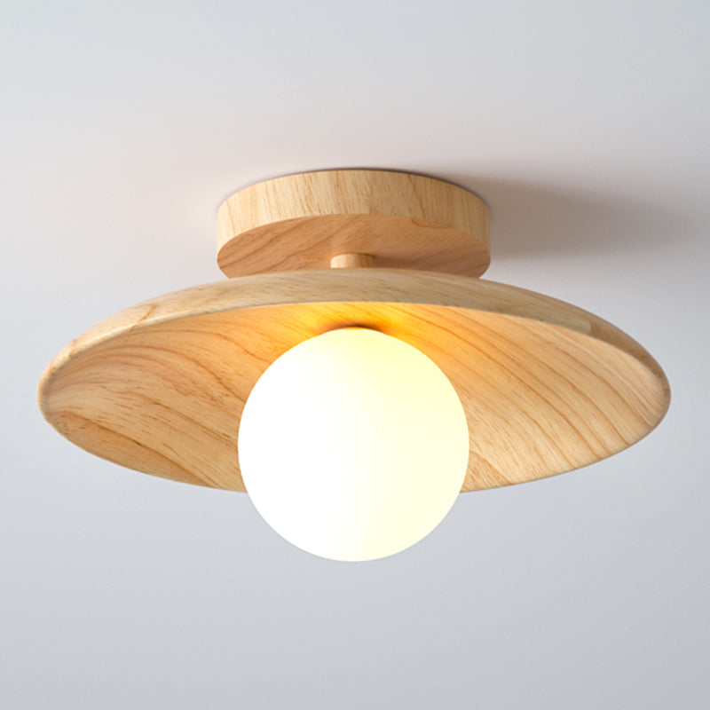 Elegant Wooden Ceiling Lamp 1-Light | Lighting | LED | wood | 110V-120V | Premium Lighting Solution