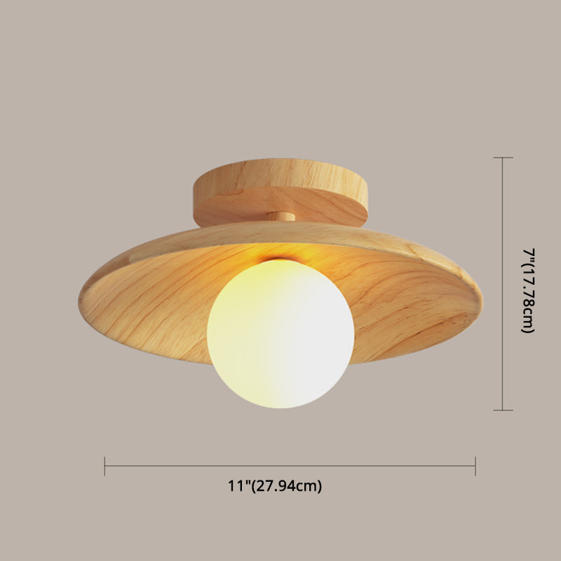 Elegant Wooden Ceiling Lamp 1-Light | Lighting | LED | wood | 110V-120V | Premium Lighting Solution