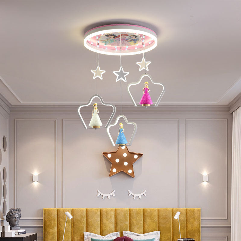 Princess Hanging Lamp Cartoon Acrylic | Lighting | LED | 110V-120V | Premium Lighting Solution