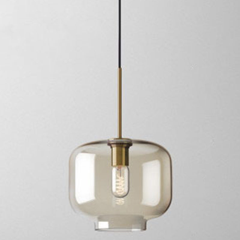 Hanging Lamp Cognac Glass Modern | Lighting | LED | glass | 110V-120V | Premium Lighting Solution