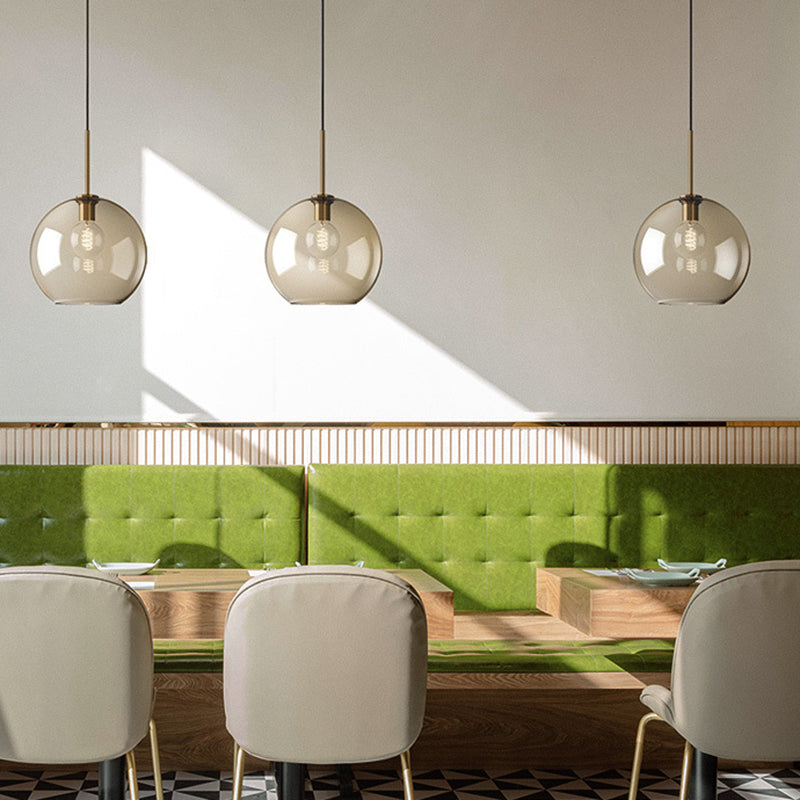 Hanging Lamp Cognac Glass Modern | Lighting | LED | glass | 110V-120V | Premium Lighting Solution