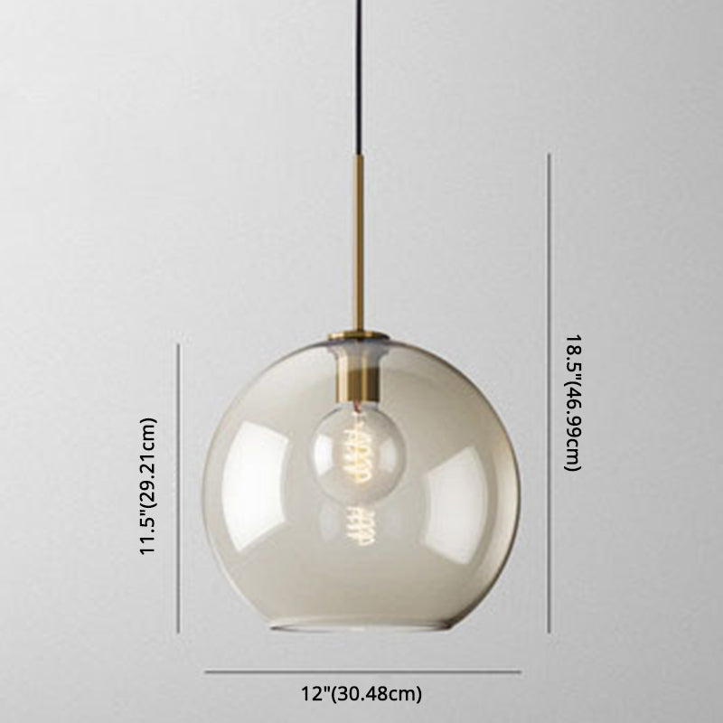 Hanging Lamp Cognac Glass Modern | Lighting | LED | glass | 110V-120V | Premium Lighting Solution