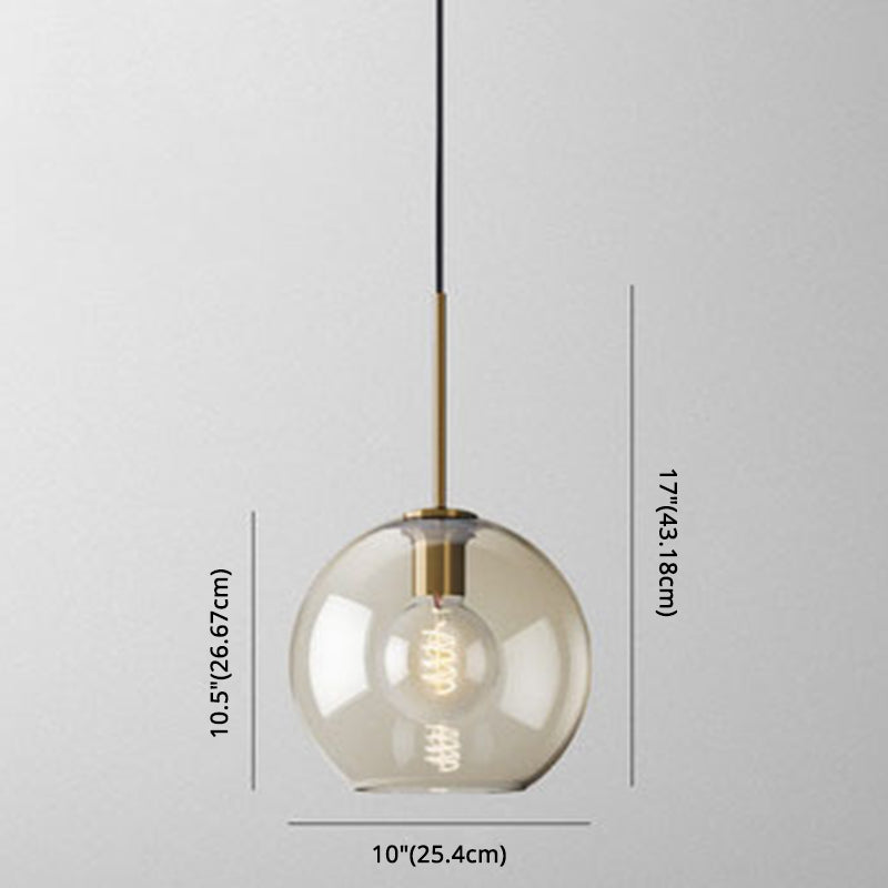Hanging Lamp Cognac Glass Modern | Lighting | LED | glass | 110V-120V | Premium Lighting Solution
