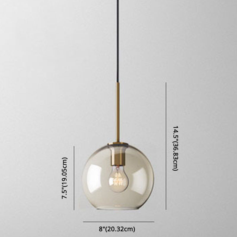 Hanging Lamp Cognac Glass Modern | Lighting | LED | glass | 110V-120V | Premium Lighting Solution