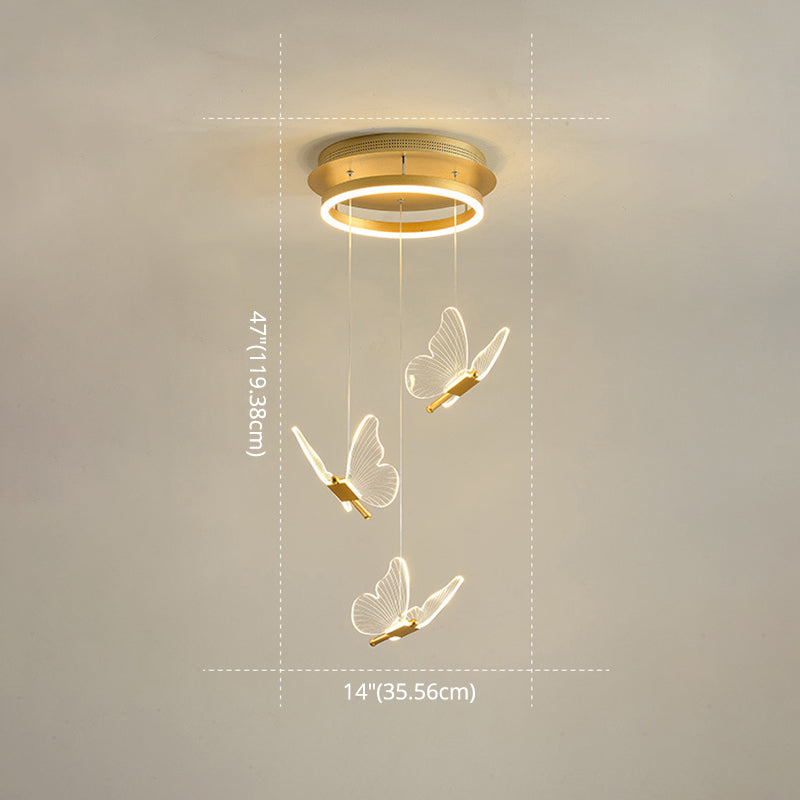 Shiny Spiral Hanging Lamp Gold | Lighting | LED | acrylic/metal | Premium Lighting Solution
