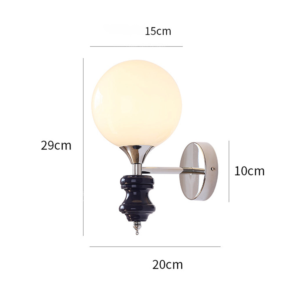French Medieval Vintage Bauhaus Wall | Wall Lamp | glass | 110V - 120V | Elegant Wall Illumination