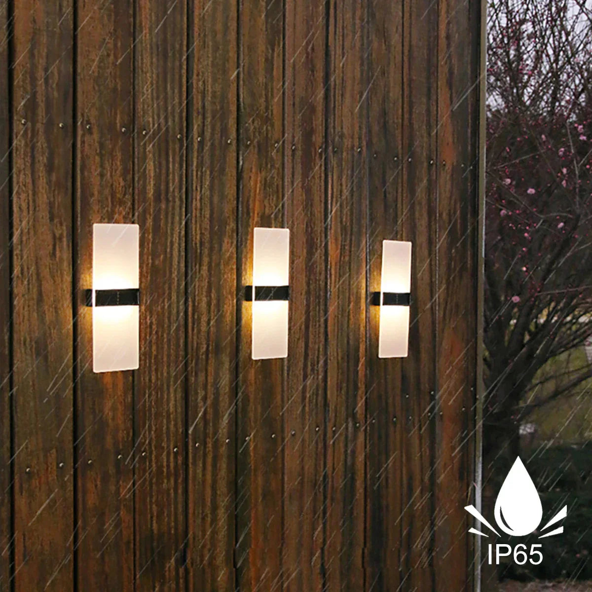 LuminaraSolar Solar-powered outdoor wall lamp | Wall Lamp | LED | warm white | acrylic | Elegant Wall Illumination