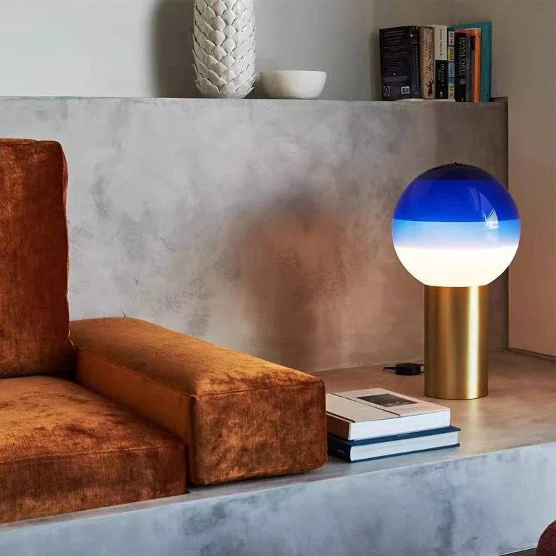 GlowSphere™ Portable Table Lamp Modern | Table Lamp | Warm White | glass/metal | Sleek Table Accent