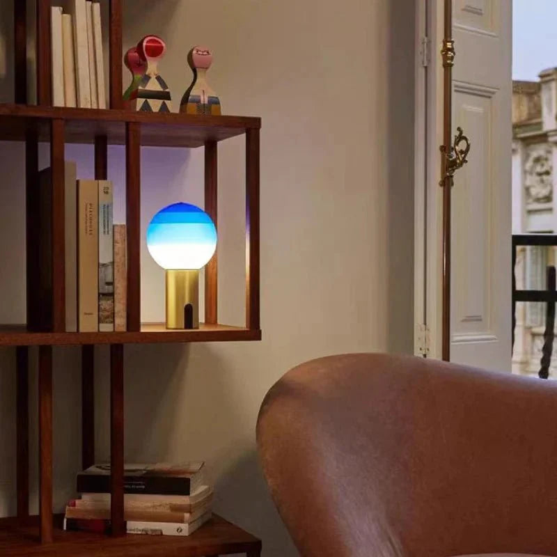 GlowSphere™ Portable Table Lamp Modern | Table Lamp | Warm White | glass/metal | Sleek Table Accent