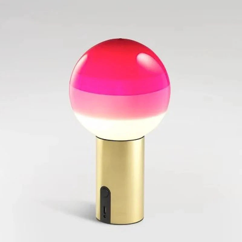 GlowSphere™ Portable Table Lamp Modern | Table Lamp | Warm White | glass/metal | Sleek Table Accent
