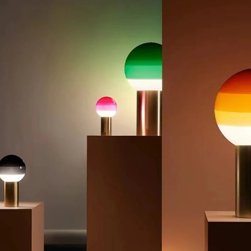 GlowSphere™ Portable Table Lamp Modern | Table Lamp | Warm White | glass/metal | Sleek Table Accent