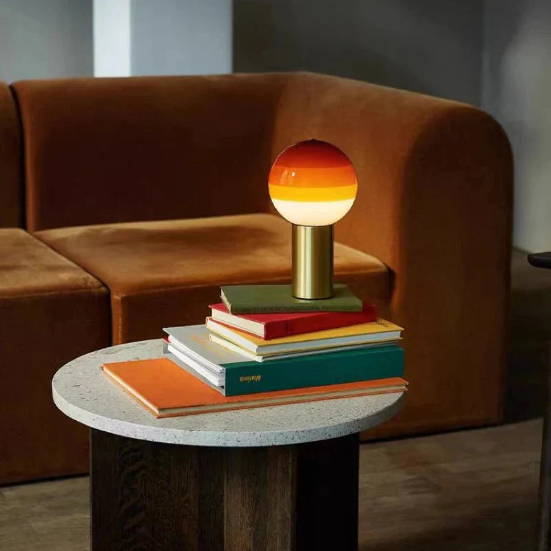 GlowSphere™ Portable Table Lamp Modern | Table Lamp | Warm White | glass/metal | Sleek Table Accent