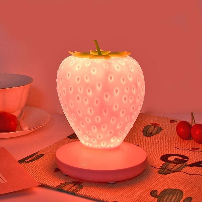 FragoliaLux Strawberry Bedside Lamp, Atmospheric | Lighting | LED | plastic | Premium Lighting Solution